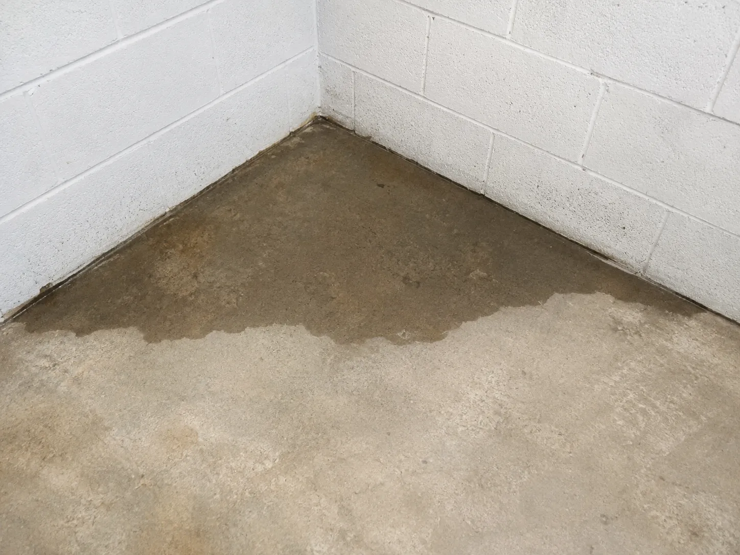 slab leak moisture inside property